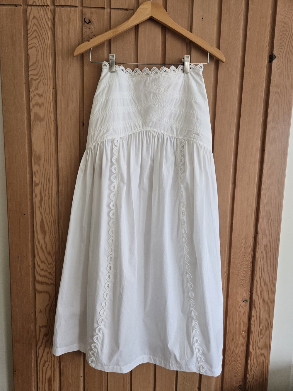 NWT | Sandro Chica White Maxi Skirt | Size 34 FR - Picture 4 of 12
